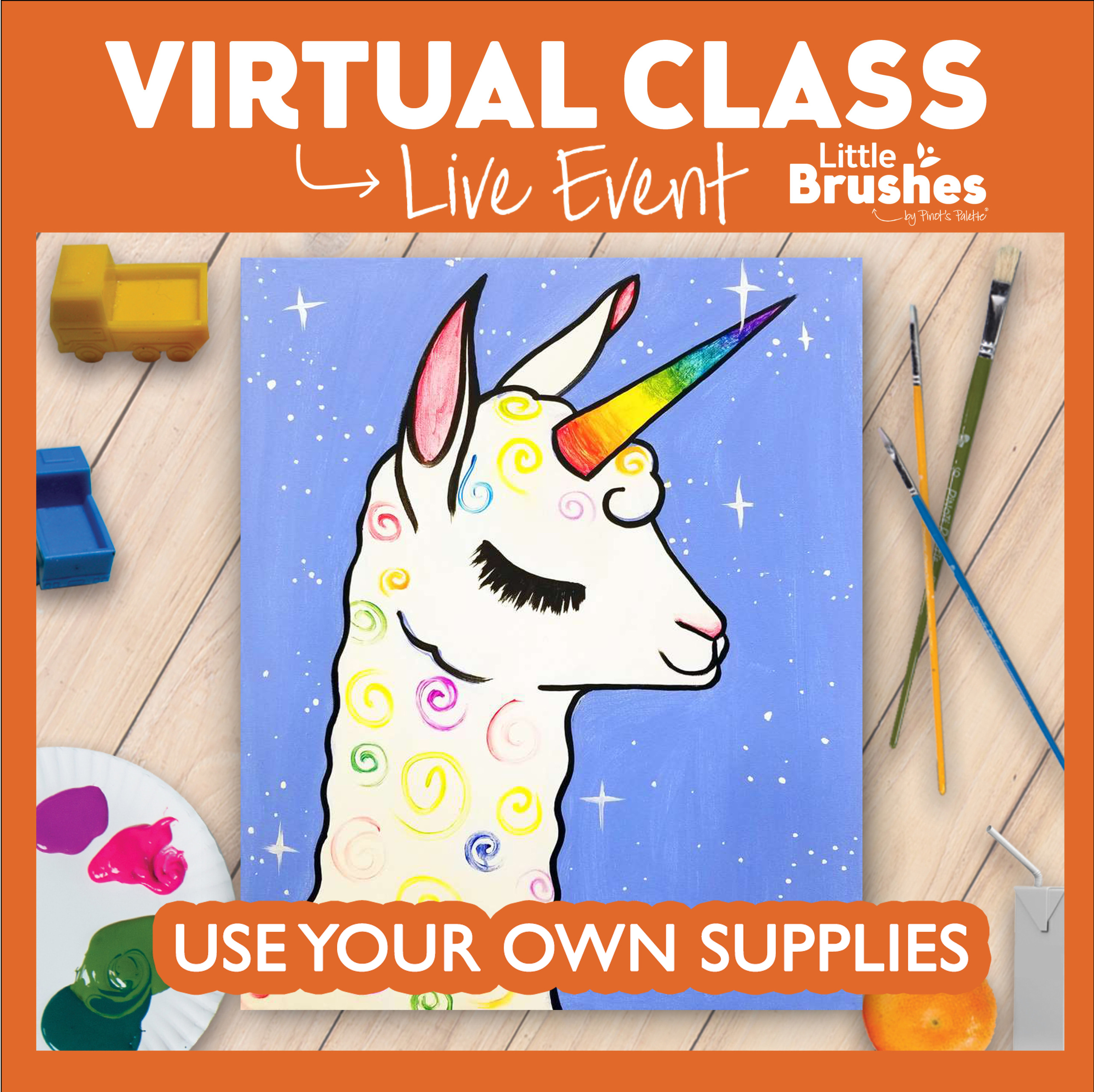$10 Use Your Own Supplies Virtual Class!